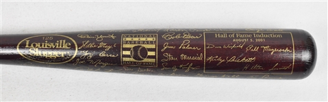 Hall of Fame Class of 2001 Commemorative Brown Trophy Bat w/Kirby Puckett 