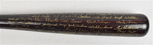 Hall of Fame Class of 2001 Commemorative Brown Trophy Bat w/Kirby Puckett 