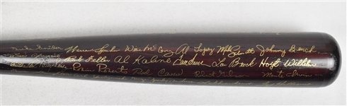 Hall of Fame Class of 2001 Commemorative Brown Trophy Bat w/Kirby Puckett 