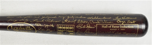 Hall of Fame Class of 2001 Commemorative Brown Trophy Bat w/Kirby Puckett 