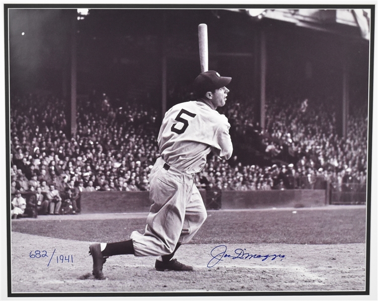 Joe DiMaggio Autographed Limited Edition 16x20 Photo
