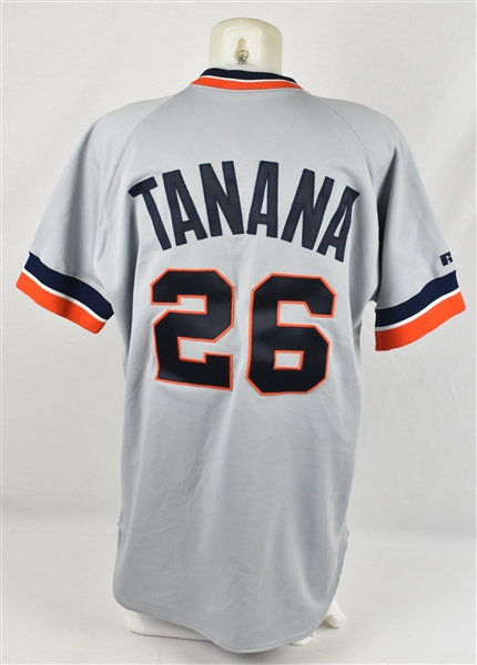 Frank Tanana 1992 Detroit Tigers Game Used Jersey w/Dave Miedema LOA