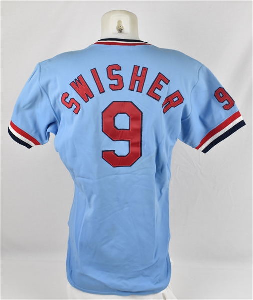 Steve Swisher 1980 St. Louis Cardinals Game Used Jersey