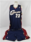 LeBron James 2008-09 Cleveland Cavaliers Game Used Jersey & Shorts w/Dave Miedema LOA