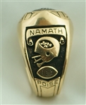 Joe Namath 1968 New York Jets Super Bowl III NFL Salesman's Sample Championship Ring *Made by Balfour*