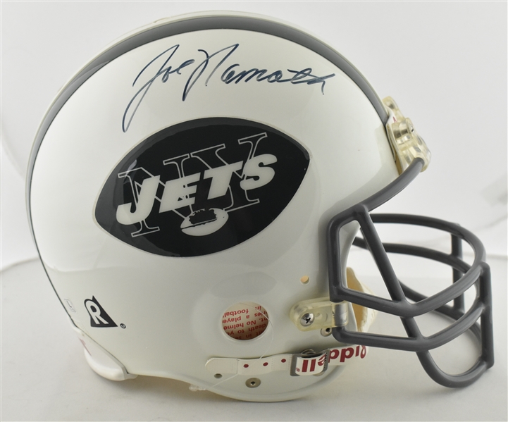 Joe Namath Autographed New York Jets Full Size Authentic Helmet