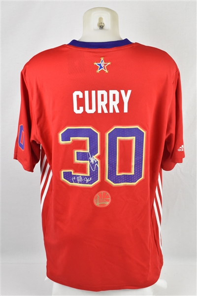Steph Curry Autographed & Inscribed 1st All-Star Jersey