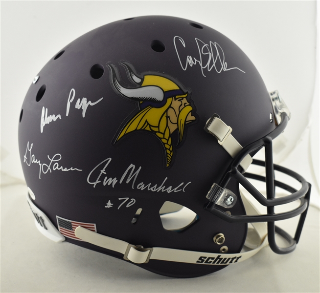 Purple People Eaters Autographed Minnesota Vikings Full Size Replica Helmet