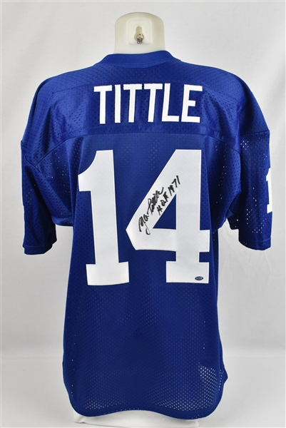 YA Tittle Autographed New York Giants Jersey