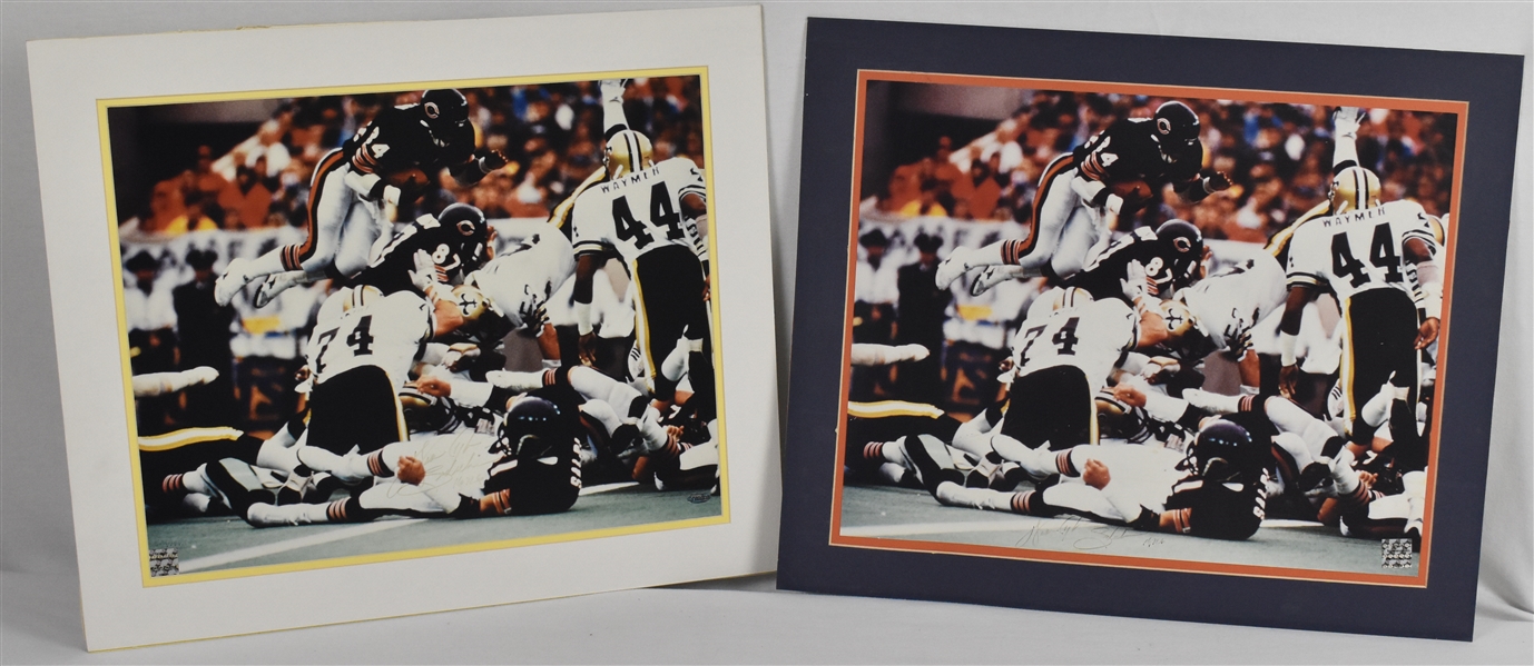 Walter Payton & Inscribed "Sweetness" Lot of 2 Autographed 16x20 Matted  Photos
