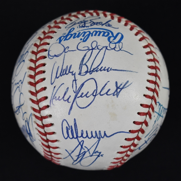 Minnesota Twins 1989 Team Signed Baseball w/25 Signatures Including Kirby Puckett