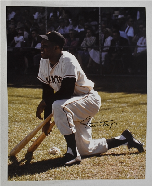 Willie Mays Autographed 16x20 Photo