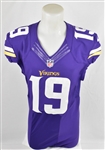 Adam Thielen 2014-2016 Minnesota Vikings Game Used Jersey *Photomatched to Being Used by Thielen in 8 Different Games Including Playoffs*
