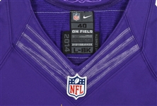 Adam Thielen 2014-2016 Minnesota Vikings Game Used Jersey *Photomatched to Being Used by Thielen in 8 Different Games Including Playoffs*