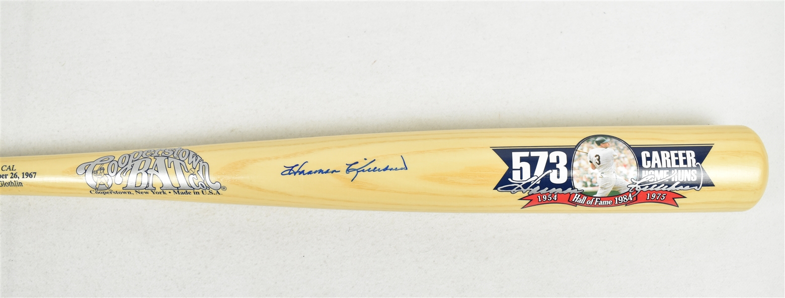 Harmon Killebrew Autographed Limited Edition Cooperstown Collection HR #378 Bat