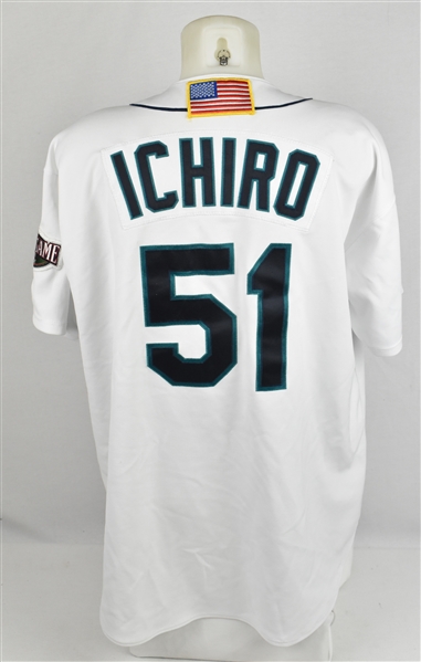 Ichiro Suzuki 2001 Seattle Mariners Game Used Rookie Jersey w/Dave Miedema LOA