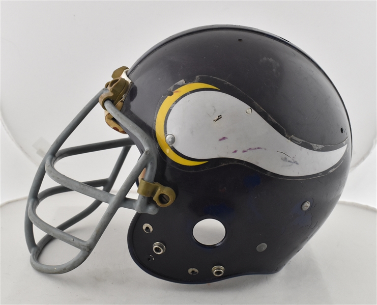 Mark Mullaney Minnesota Vikings Game Used Helmet