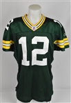 Aaron Rodgers 2005 Green Bay Packers Sideline Worn Rookie Home Jersey 