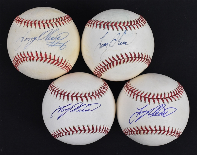 Tony Oliva Lot of 4 Autographed Baseballs