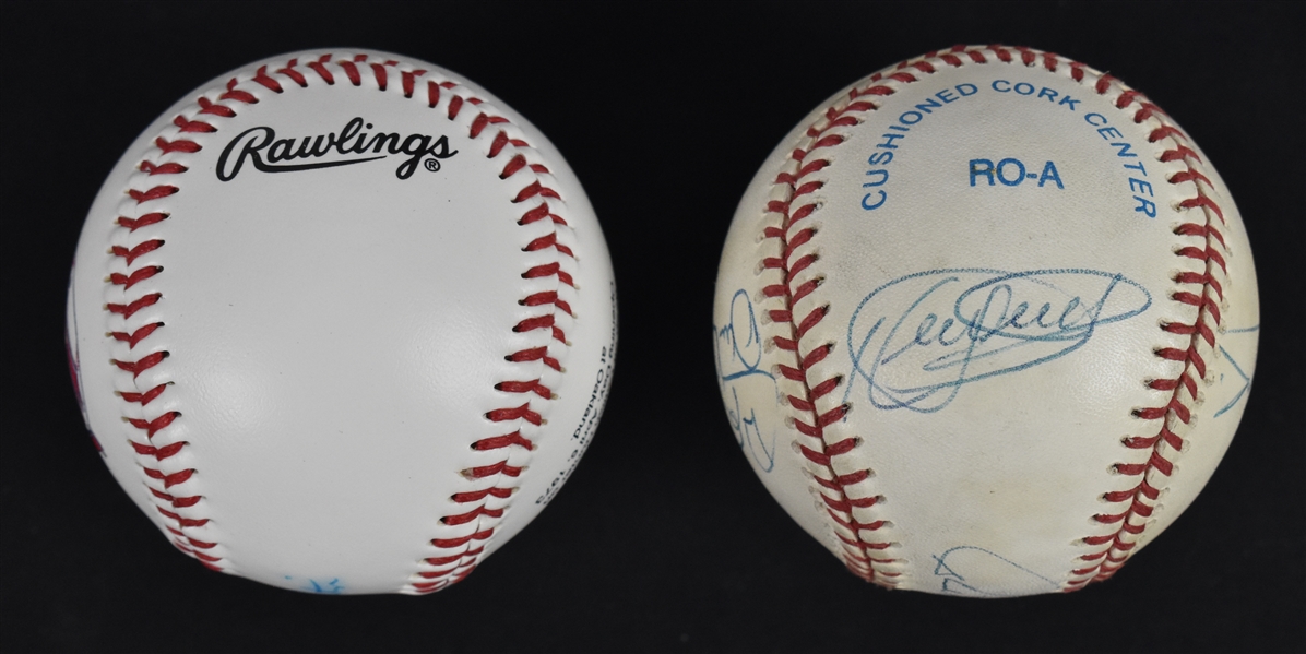 Minnesota Twins Lot of 2 Autographed Baseballs w/Paul Molitor & Kirby Puckett
