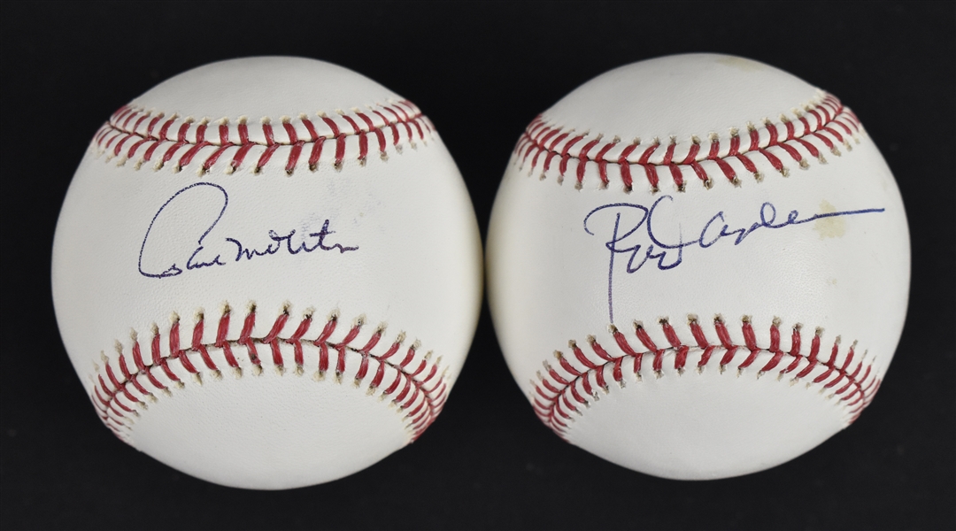 Rod Carew & Paul Molitor Lot of 2 Autographed Baseballs