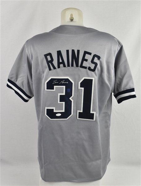 Tim Raines New York Yankees Autographed Jersey