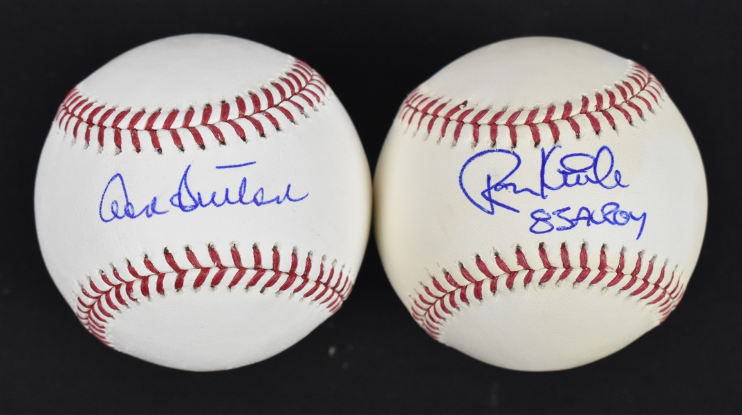Don Sutton & Ron Kittle Autographed Baseballs
