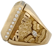 Baltimore Ravens 2000 Super Bowl XXXV Championship Gold & Diamond Player's Ring