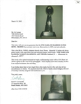 Oakland Raiders 1976 Super Bowl XI Championship Player's Vince Lombardi Trophy