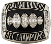 Oakland Raiders 2002 AFC Championship Gold & Diamond Players Ring