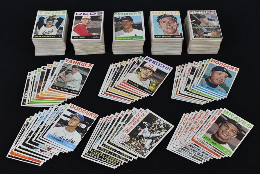 Collection of 1964 Topps Baseball Cards 