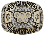 Rare 2002 Olympic Gold Medal Winners 10K Gold & Diamonds Ring