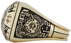 Rare 2002 Olympic Gold Medal Winners 10K Gold & Diamonds Ring