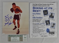 Lot of 2 Autographed Boxing Items w/Floyd Patterson