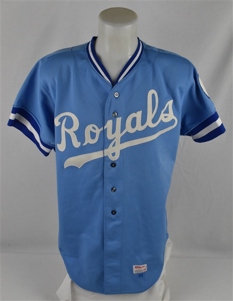 Eric Rasmussen 1983 Kansas City Royals #28 Game Used Jersey 