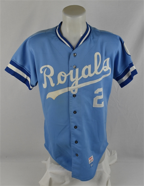 Onix Concepcion 1984 Kansas City Royals #2 Game Used Jersey