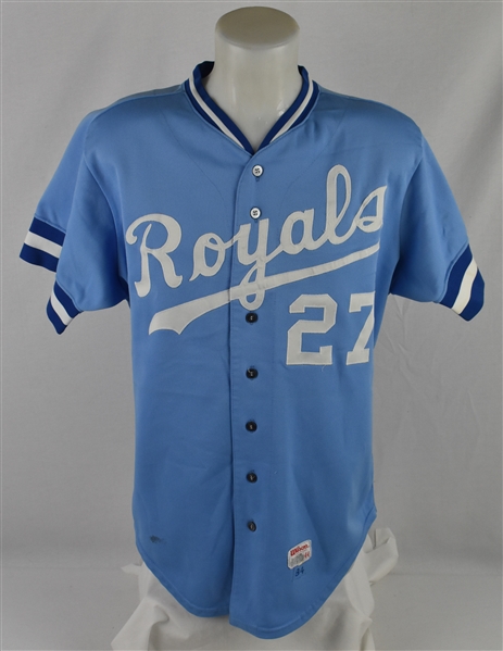 Joe Beckwith 1984 Kansas City Royals #27 Game Used Jersey
