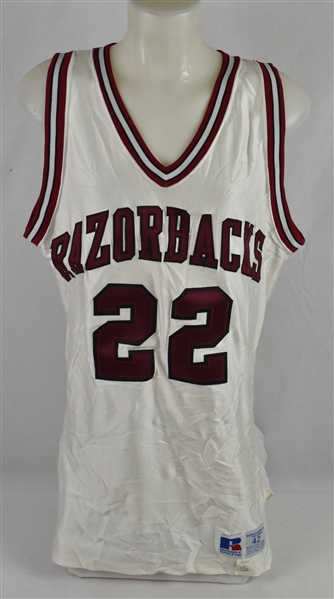Davor Rimac 1991-92 Arkansas Razorbacks #22 Game Issued Jersey *Played on 1993-94 NCAA Championship Team* w/Dave Miedema LOA