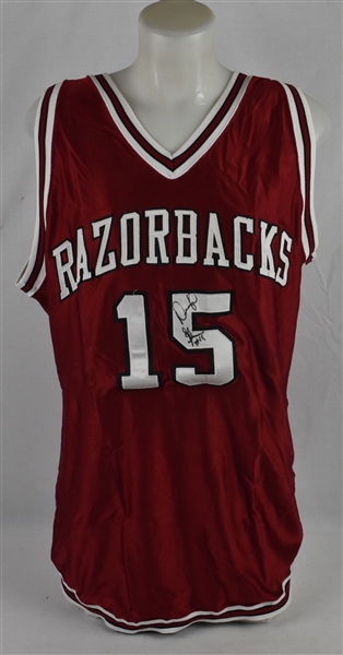 Dwight Stewart c. 1992-94 Arkansas Razorbacks #15 Game Used Jersey *Played on 1993-94 NCAA Championship Team* w/Dave Miedema LOA