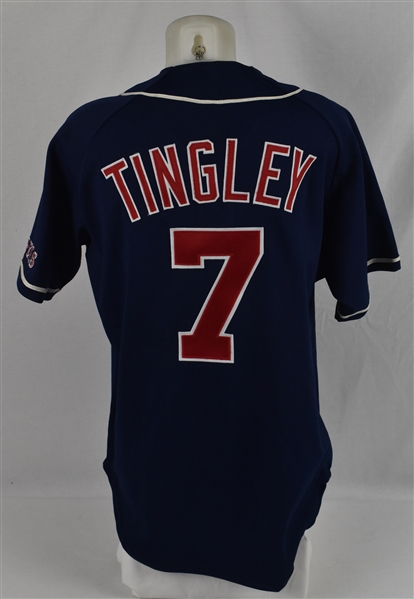 Ron Tingley 1996 California Angels Game Used Jersey
