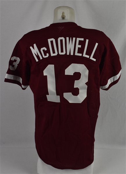 Roger McDowell 1990-91 Philadelphia Phillies Game Used Jersey