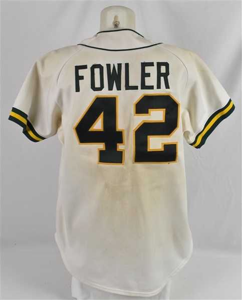 Art Fowler 1982 Oakland Athletics Game Used Jersey