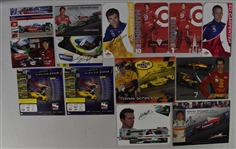 Collection of 22 Autographed 2004 Kansas City Series Racing Cards & Photos 