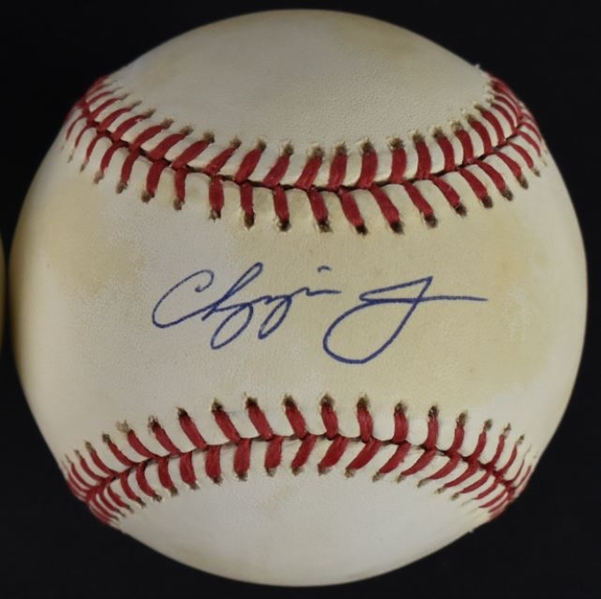 Chipper Jones Autographed Baseball
