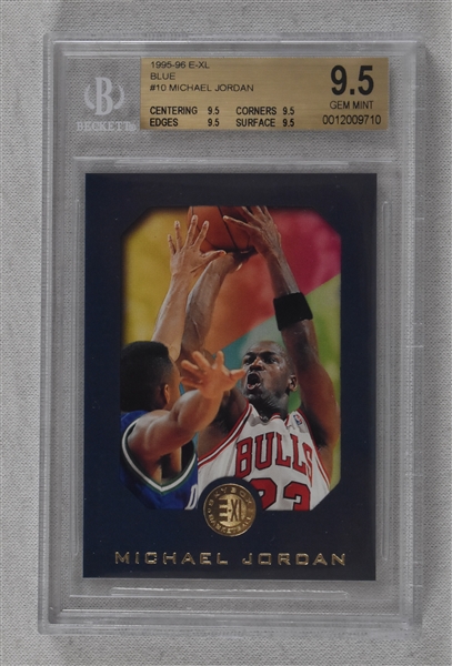 Michael Jordan 1995-96 E-XL Blue #10 BGS 9.5 Gem Mint