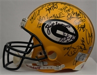 Green Bay Packers 1996 Super Bowl XXXI Championship Team Signed Helmet with 38 Signatures Including Brett Favre & Reggie White 