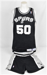 David Robinson 1991-92 San Antonio Spurs Game Used Uniform w/Dave Miedema LOA