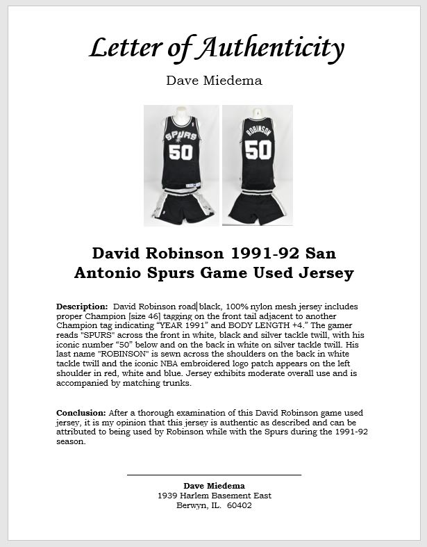 DAVID ROBINSON (22) Card Basketball Lot - San Antonio Spurs