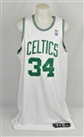 Paul Pierce 2008-09 Boston Celtics Game Used & Autographed Home Jersey w/Tyronn Lue & Dave Miedema LOA