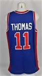 Isiah Thomas 1993-94 Detroit Pistons Game Used Jersey w/Dave Miedema LOA